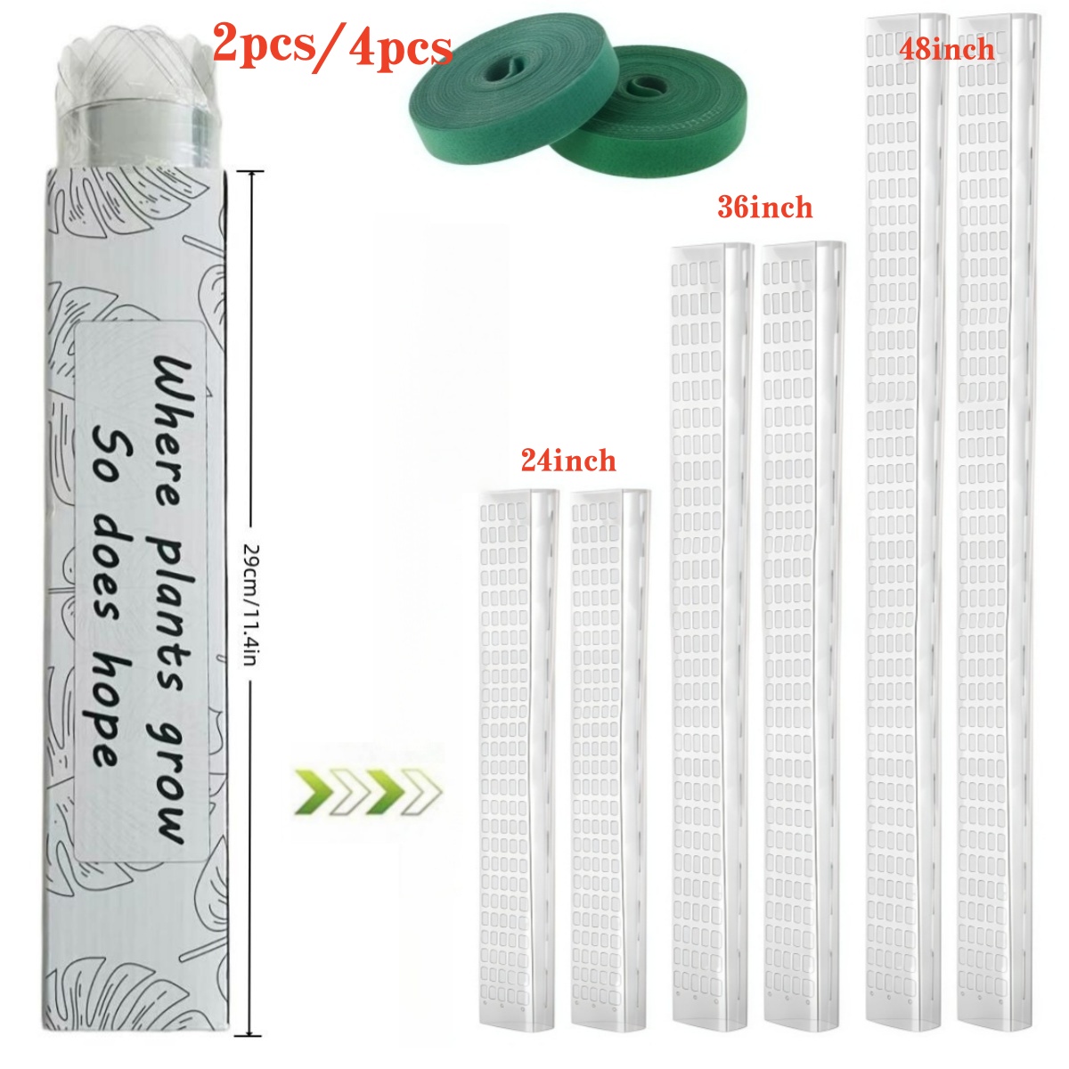Stackable Plastic Moss Pole fo - Plant Support Stake 评论和价格