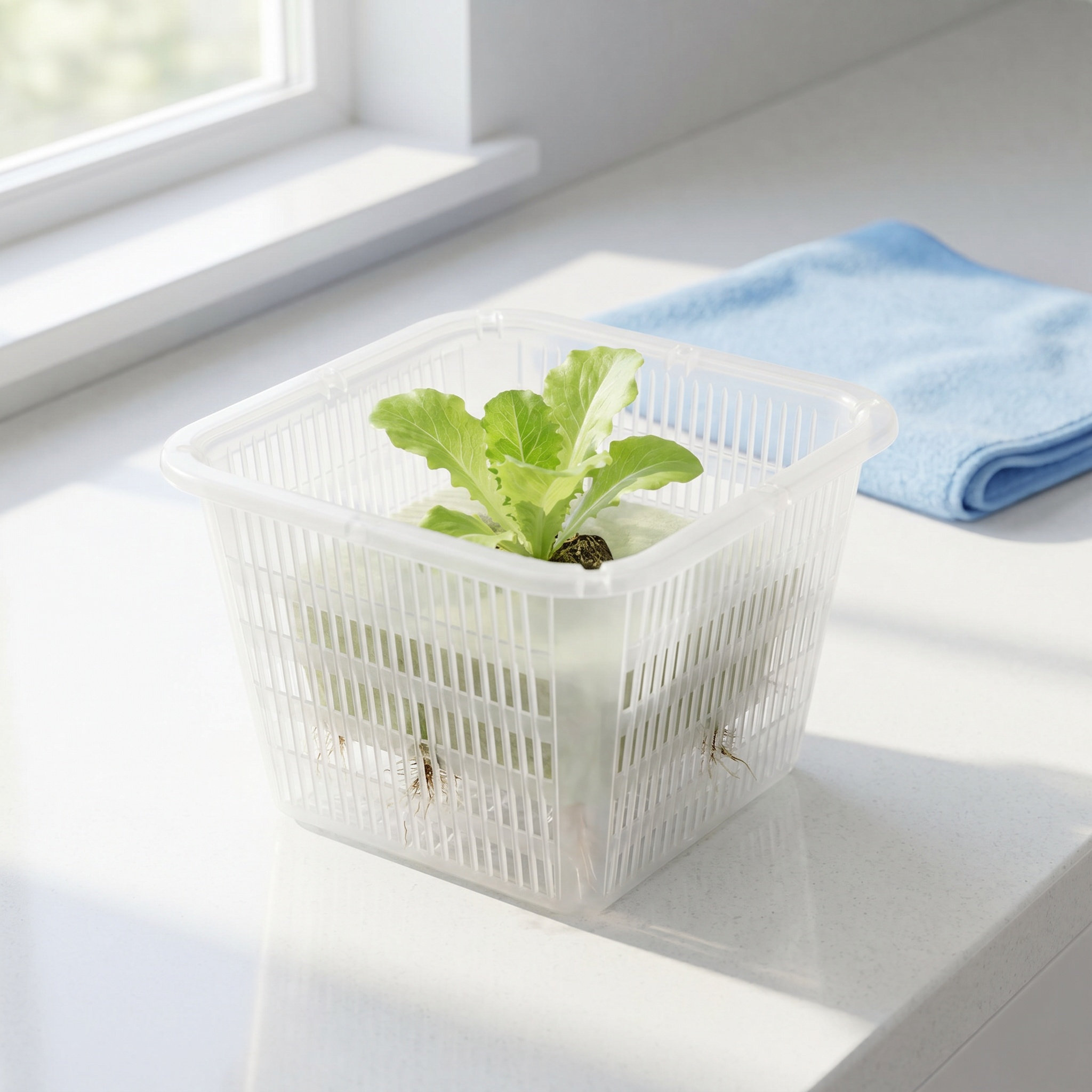 6Pcs Square Mesh Hydroponic Pl - Plant Pot 评论和价格